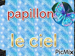 papillon ciel - Δωρεάν κινούμενο GIF