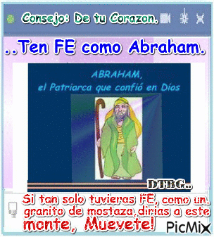 FE COMO ABRAHAM - GIF animado gratis
