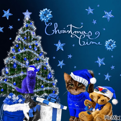 Blue Christmas - PNG gratuit