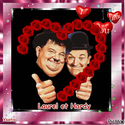 Laurel et Hardy - Gratis animeret GIF