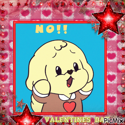 no on valentines day - GIF animate gratis