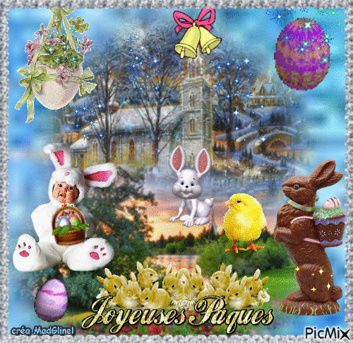 joyeuses Pâques - GIF animado grátis