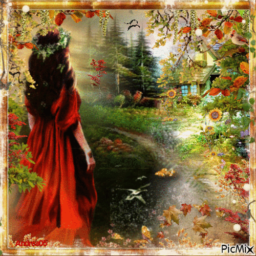 Autumnal landscape... - Ingyenes animált GIF