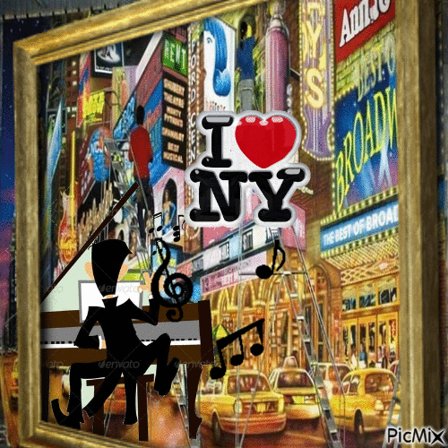 LOVE NEW YORK - GIF animé gratuit