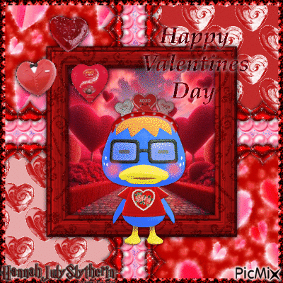 {♥}Happy Valentines Day with Derwin{♥} - Бесплатный анимированный гифка