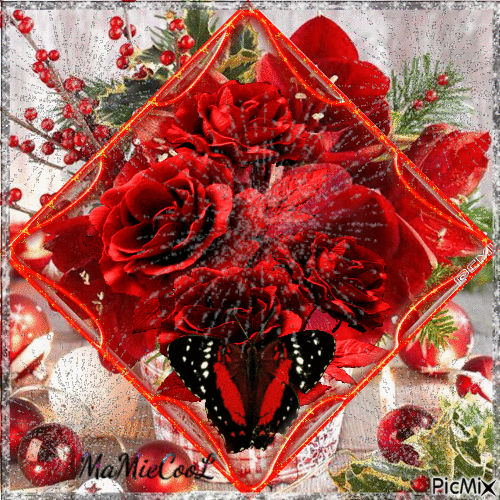 rose rouge - Безплатен анимиран GIF