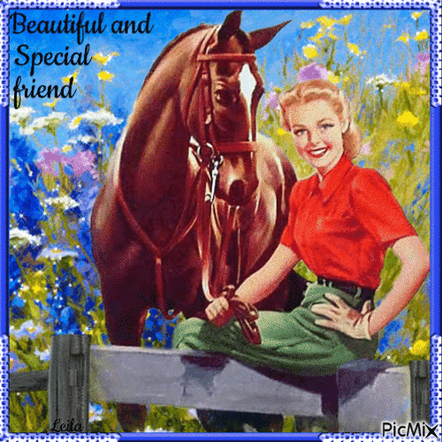 Beautiful and Special friend... - Gratis animeret GIF