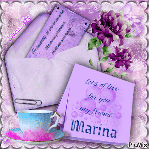 🦋For you my friend Marina🌹 - GIF animate gratis