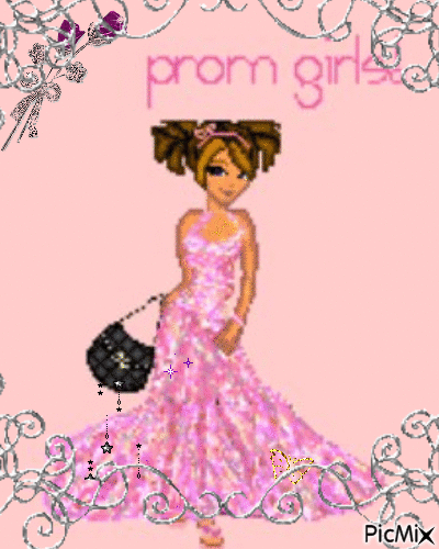 Prom girl - Gratis animerad GIF