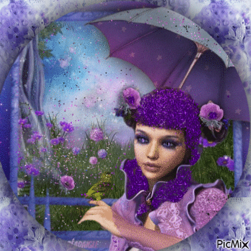 j'aime le violet et le mauve ,, - Free animated GIF