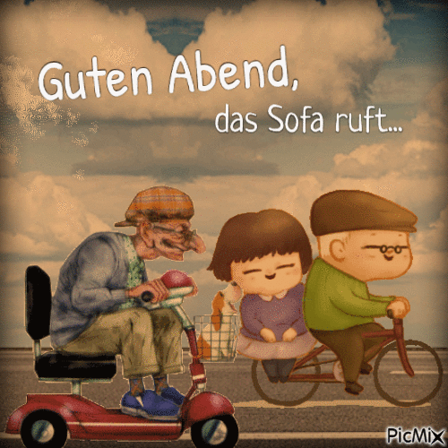 Guten Abend - Animovaný GIF zadarmo