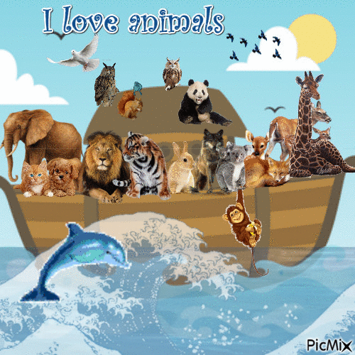 I love animals - Free animated GIF - PicMix