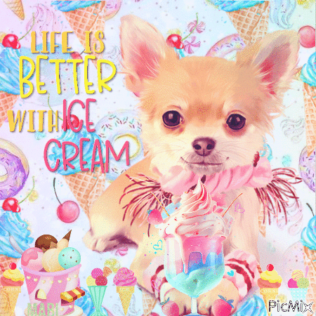 Better with Ice Cream - Free animated GIF