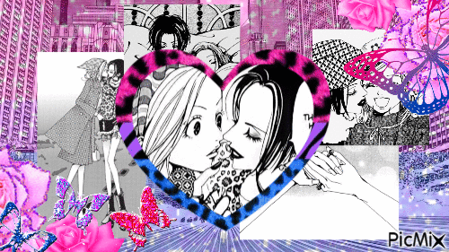 Nana and Hachi <3 - Безплатен анимиран GIF