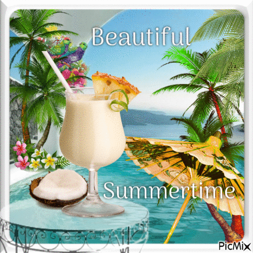 Beautiful Summertime - GIF animé gratuit
