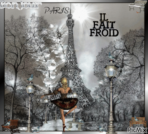 **** BONJOUR ``PARIS...!``  IL FAIT FROID DANS LE PARC (POUR CONCERT_BALLET CLASSIQUE)...!!!! **** - Darmowy animowany GIF