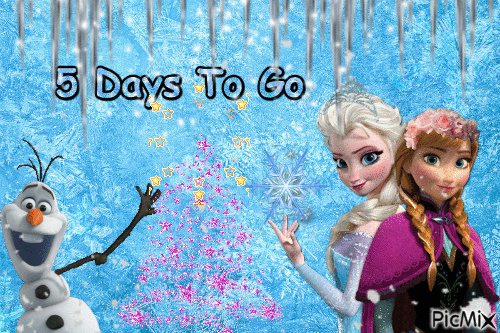 5 Days Till Christmas - Darmowy animowany GIF