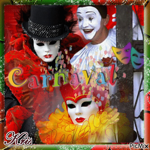Carnaval à Venise💝🌹 - Free animated GIF