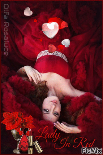 Lady in Red - Gratis animerad GIF