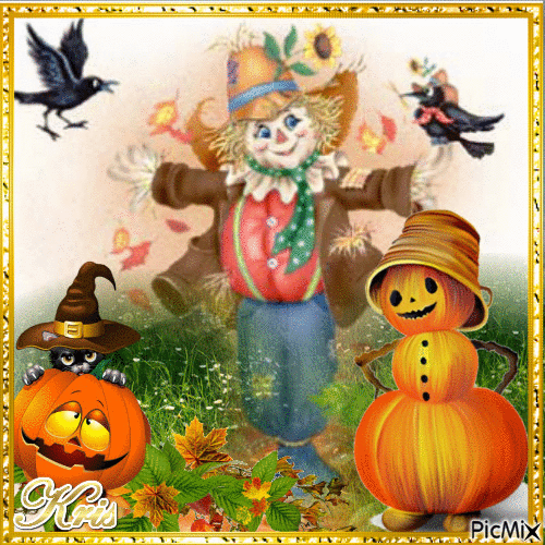 Pumpkin Scarecrow - 無料のアニメーション GIF
