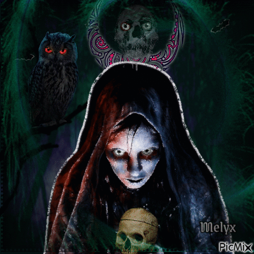 witch creepy - Gratis animerad GIF