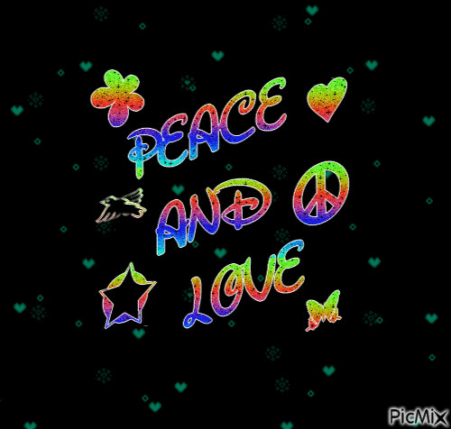 Peace - GIF animado grátis