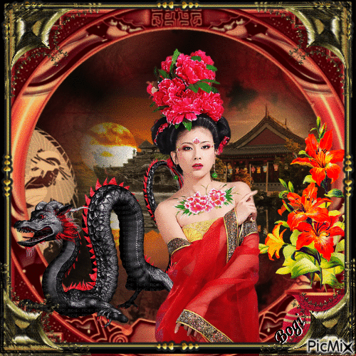 Oriental creation... - GIF เคลื่อนไหวฟรี