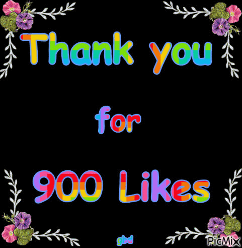 900 Likes - GIF animé gratuit