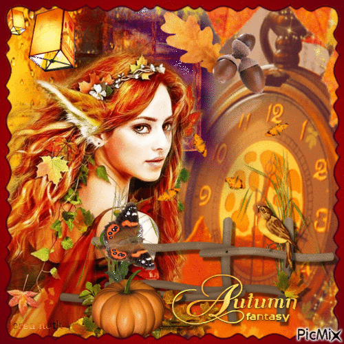 Automne fantasie ...concours - Free animated GIF
