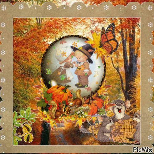 Herbst automne autumn - Gratis geanimeerde GIF