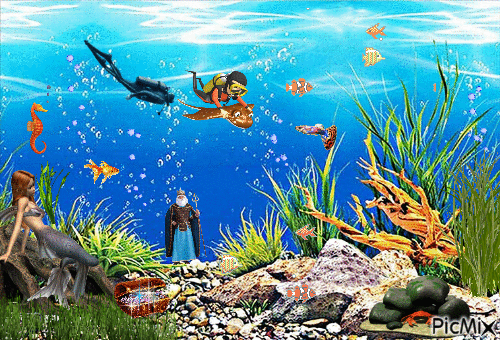 На дне морском - Bezmaksas animēts GIF