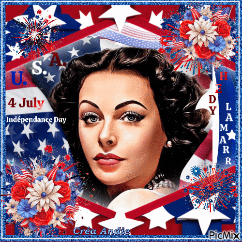 Hedy Lamarr, Actrice autrichienne - Ücretsiz animasyonlu GIF