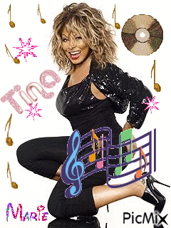 Tina Turner - Animovaný GIF zadarmo