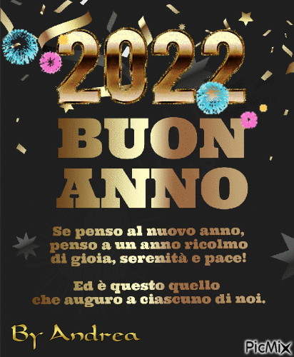 Anno Nuovo 2022 - Бесплатный анимированный гифка