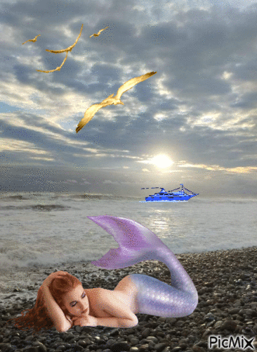 Sirena - Darmowy animowany GIF