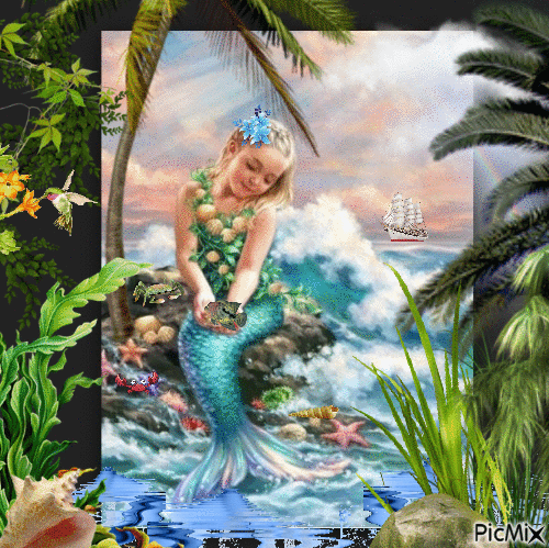 Mermaid - GIF เคลื่อนไหวฟรี