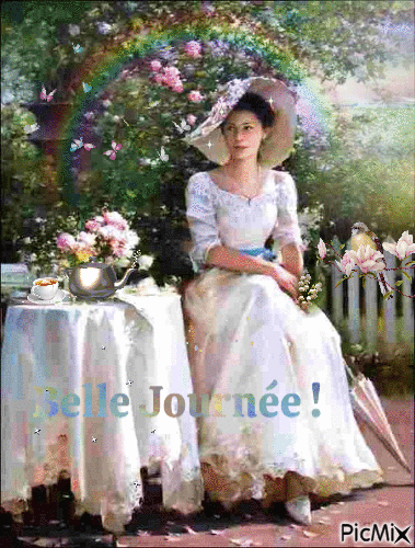 Tea time belle journée - Δωρεάν κινούμενο GIF