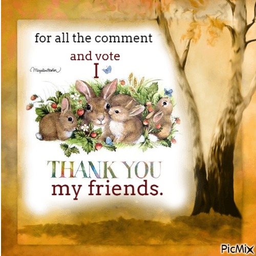 Thak You my friends - Free PNG