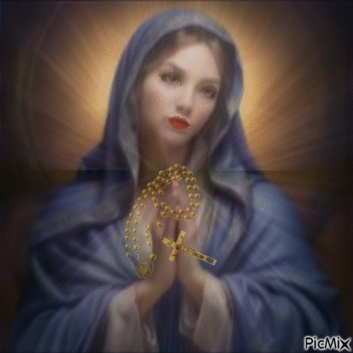 Queen of the Most Holy Rosary - GIF animé gratuit