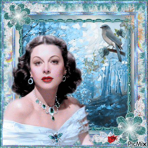 Hedy Lamarr, Actrice autrichienne - GIF animasi gratis