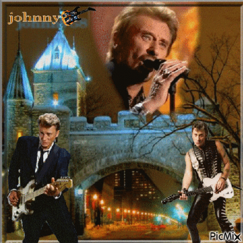Johnny chante du rock - Δωρεάν κινούμενο GIF