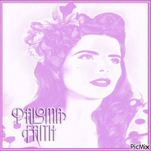Paloma Faith - pink tones - Gratis animeret GIF