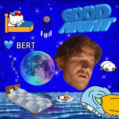 good night bert - Безплатен анимиран GIF