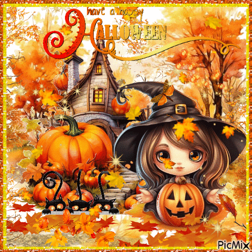 Have a happy Halloween - GIF animasi gratis