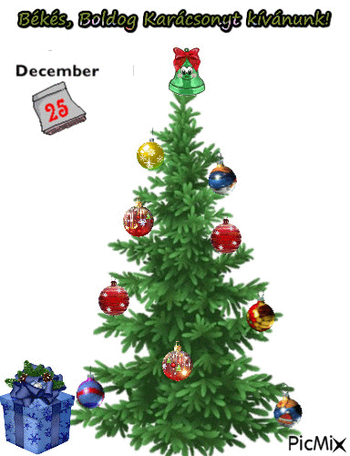 Karácsony - Bezmaksas animēts GIF