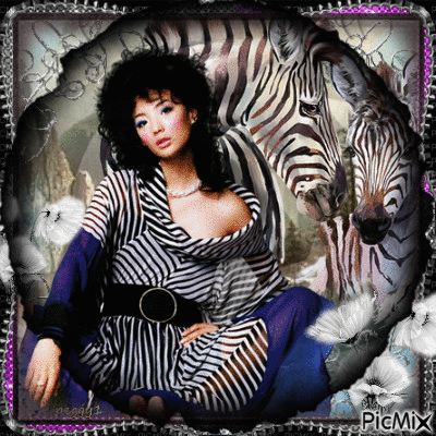 zebras - GIF animado gratis