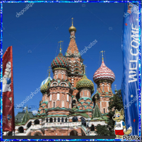 Bienvenue à Moscou - Animovaný GIF zadarmo
