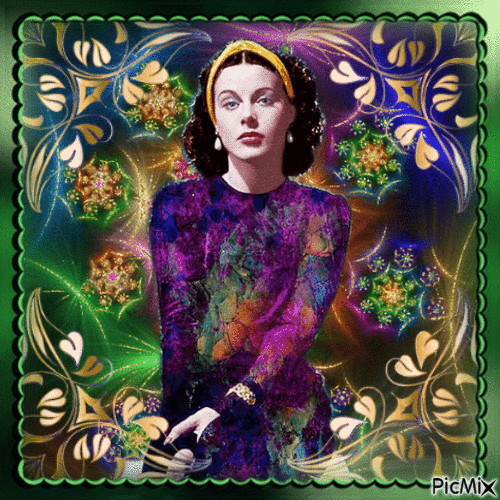 Portrait Hedy Lamarr - Ingyenes animált GIF