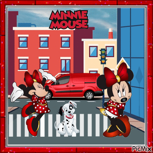 Mädchen Mickey Mouse - GIF animé gratuit