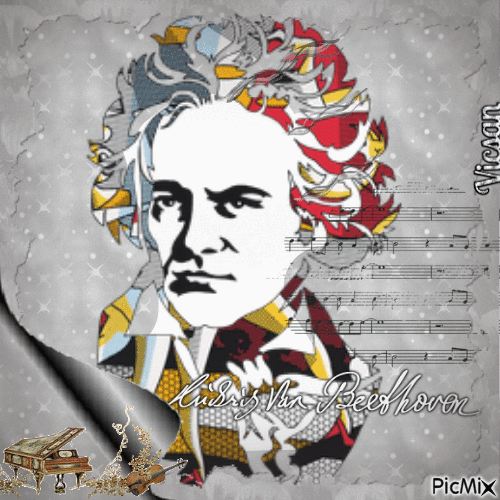Ludwig van Beethoven - Besplatni animirani GIF